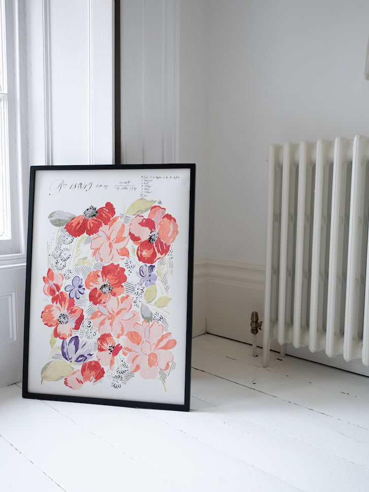No.044 - Bloomsbury Blooms  - Vintage Archive Poster Prints