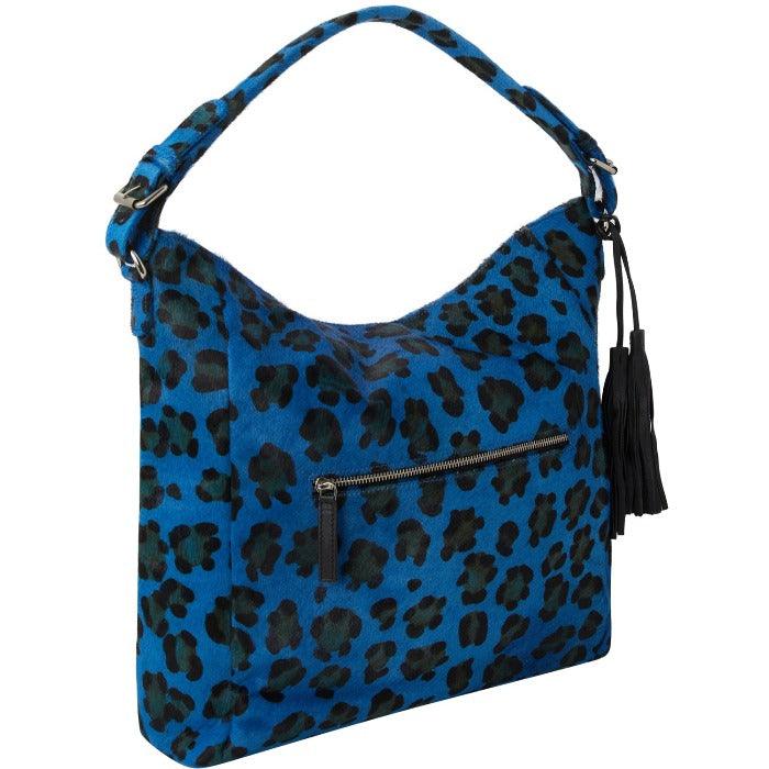 Blue Animal Print Leather Bag – Stylish & Sustainable by Brix + Bailey at brixbailey.com