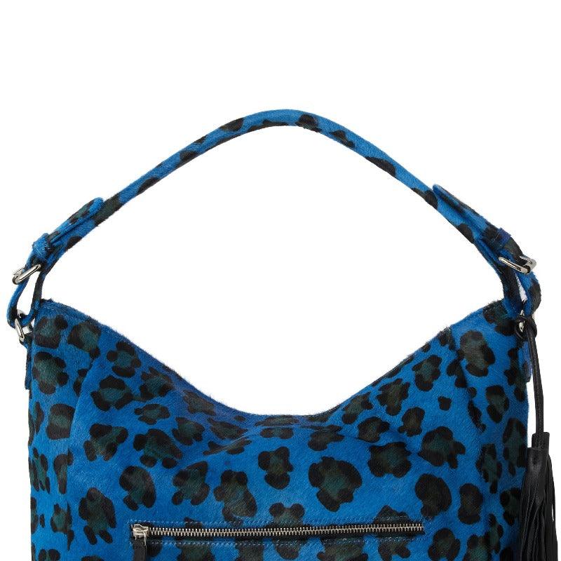 Blue Animal Print Leather Bag – Elegant & Versatile by Brix + Bailey at brixbailey.com