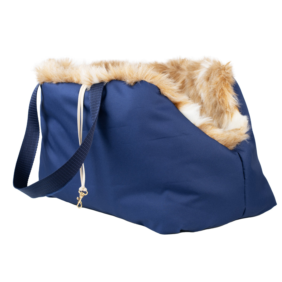 Soho Poms Blue & Beige Coco Dog Carrier
