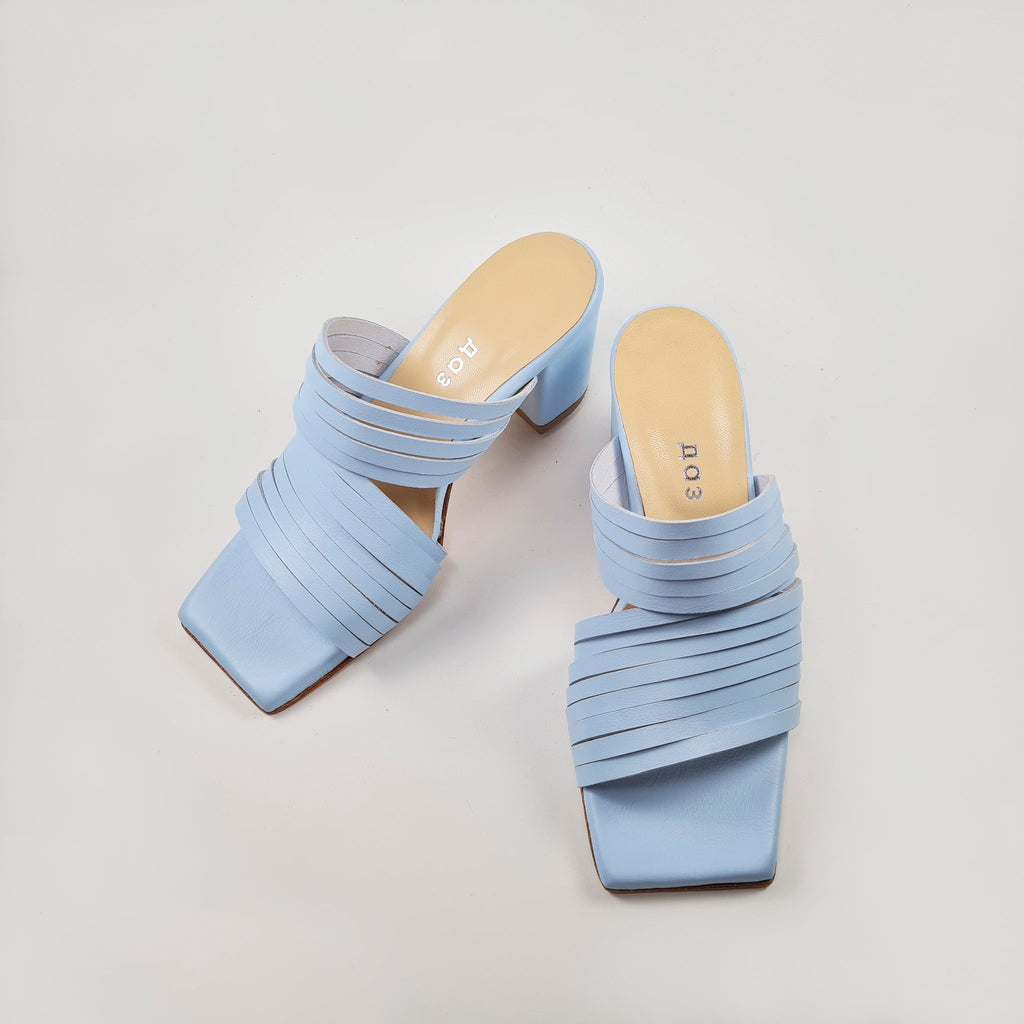 Handmade Matt Leather Sandals – Chic & Comfortable 6 cm Heel by Daz Studio at www.brixbailey.com