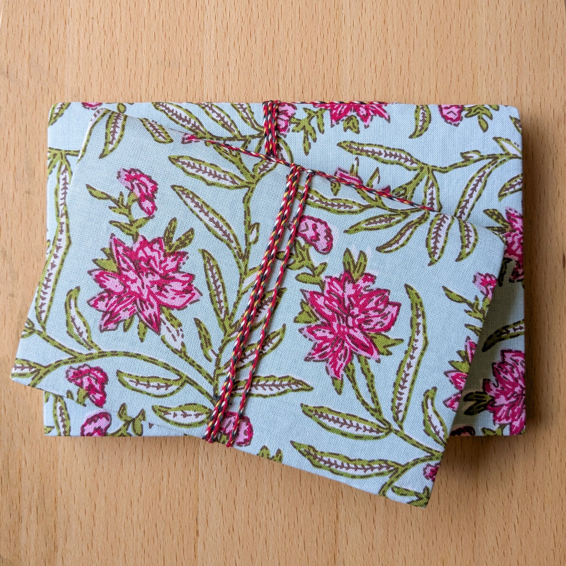 Eco Friendly Cotton Fabric Pocket Journals (4 x 6 in), Fair Trade Stationery Ethically Handmade in India