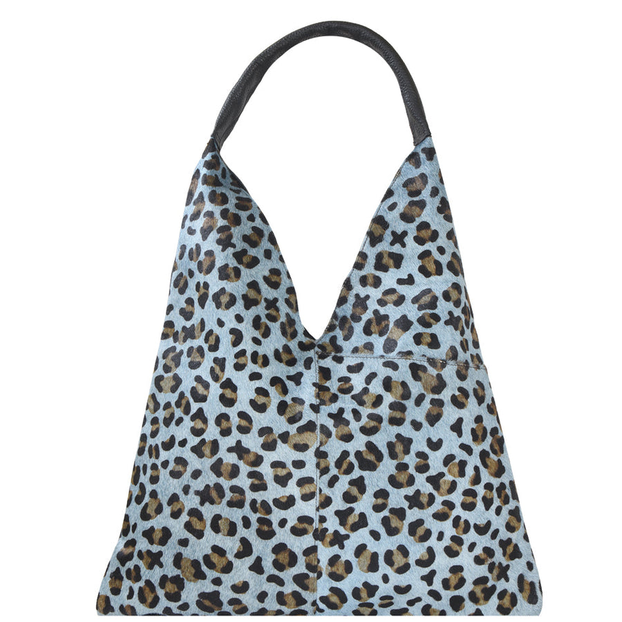 Blue Animal Print Leather Bag – Eco-friendly & Stylish by Brix + Bailey at brixbailey.com