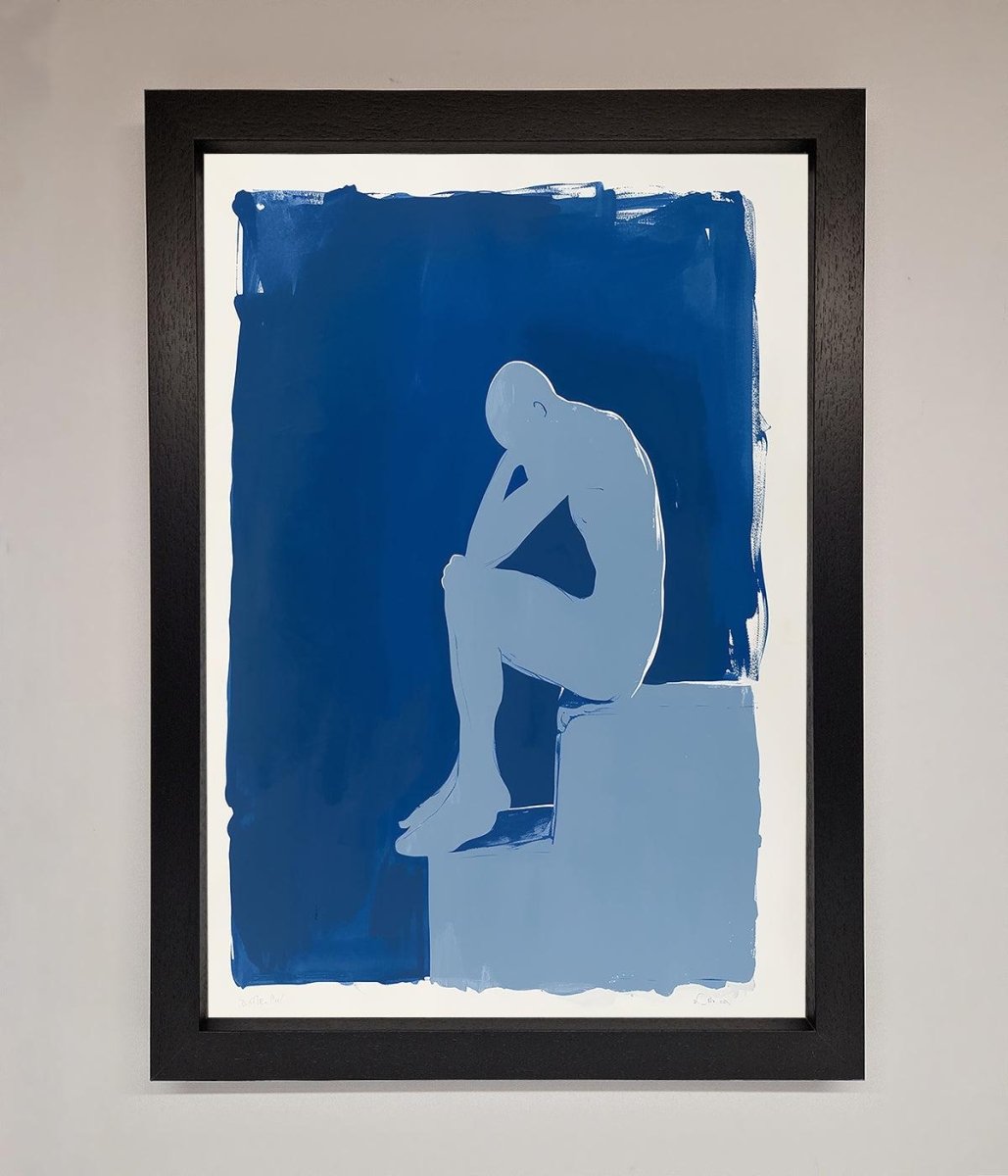 Blues Thinking Framed Print