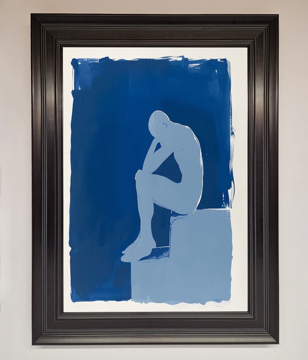 Blues Thinking Framed Print