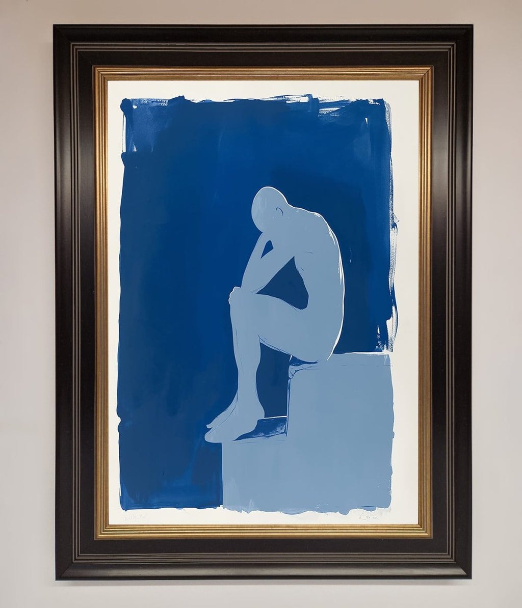 Blues Thinking Framed Print