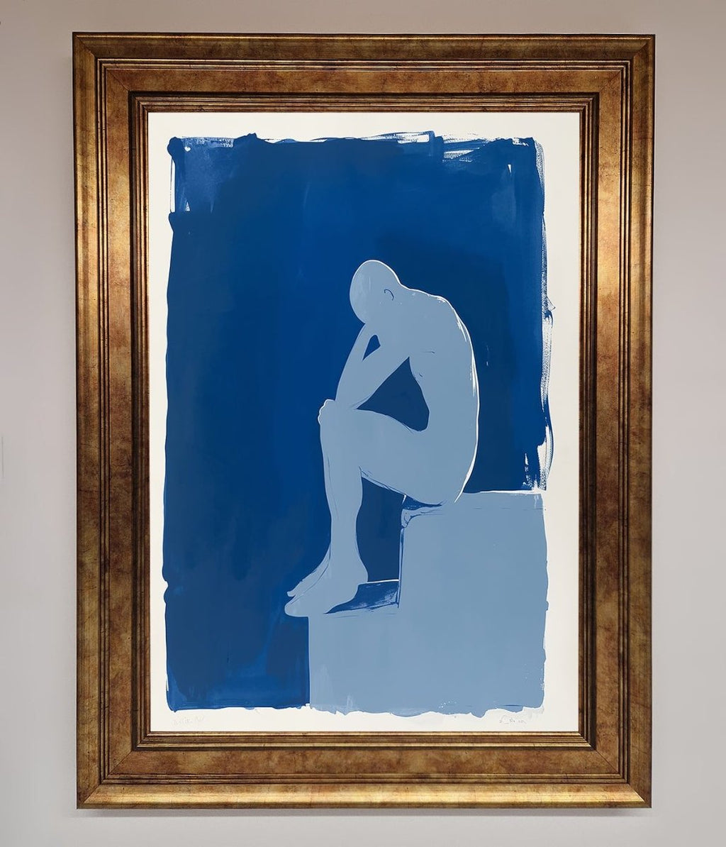 Blues Thinking Framed Print