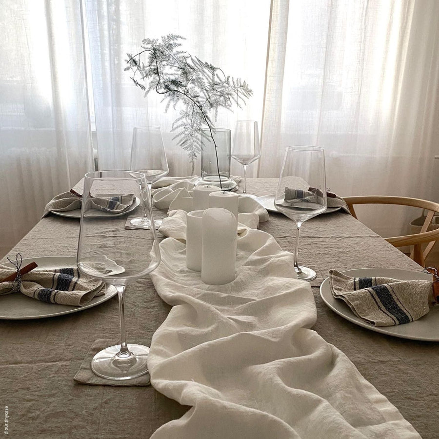 Vintage Linen Napkin Set – Handmade & Eco-Friendly by Linen Tales at www.brixbailey.com