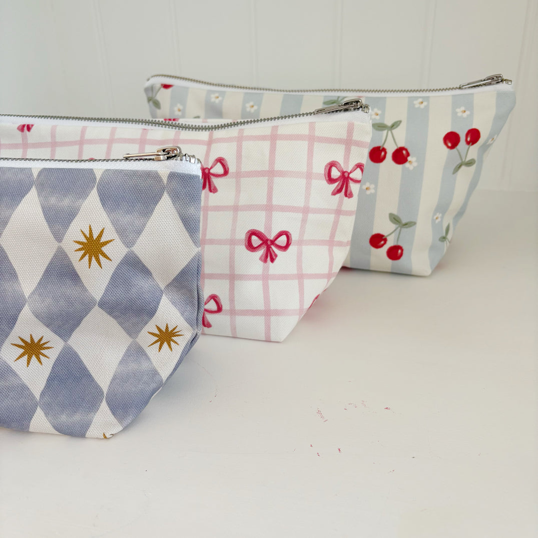 Nappy Wallet - Cherry Stripe