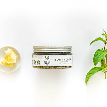 Peppermint Body Scrub – Vegan, Cruelty-Free & Exfoliating by Vegan Fox at www.brixbailey.com