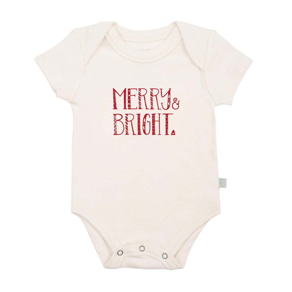 Merry and Bright Graphic Bodysuit for Baby