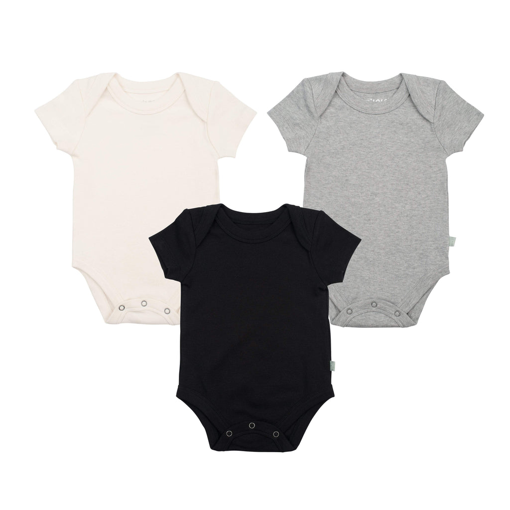 Three Piece Lap Bodysuit Set Mixed Organic Cotton