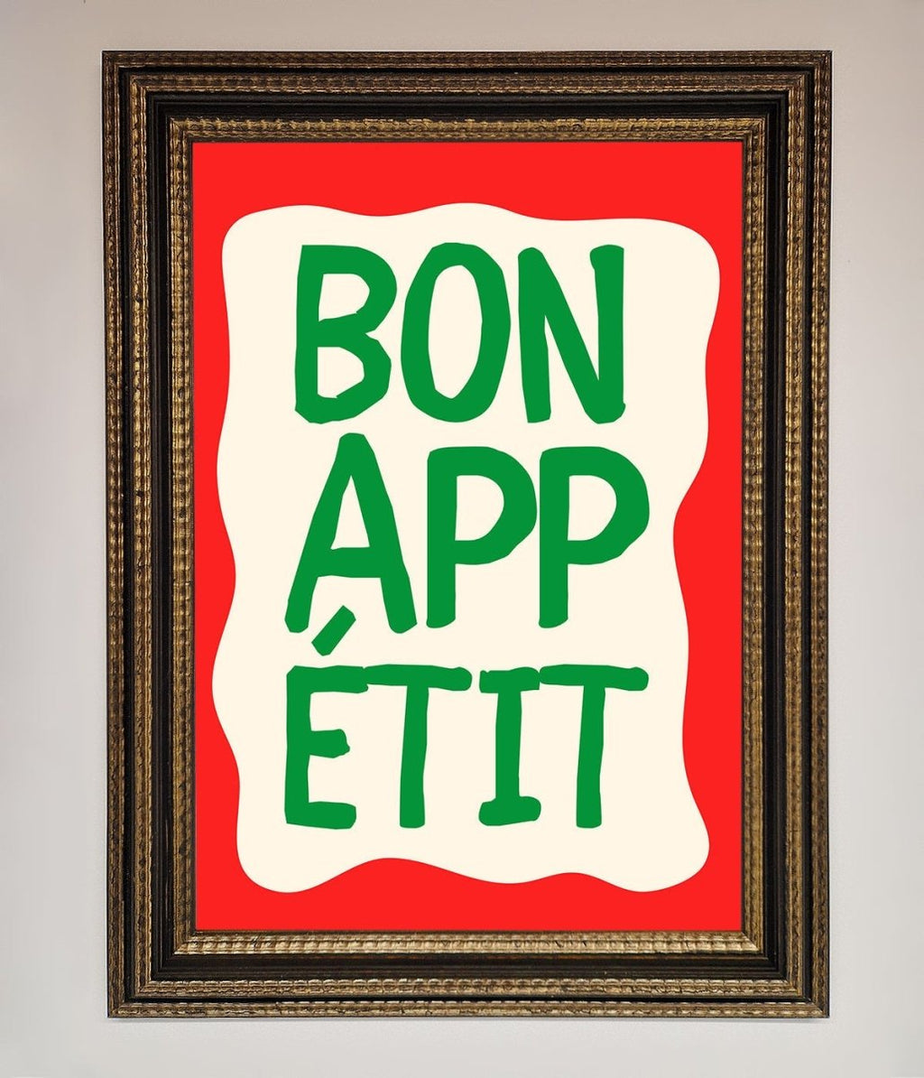 Bonappetit Framed Poster