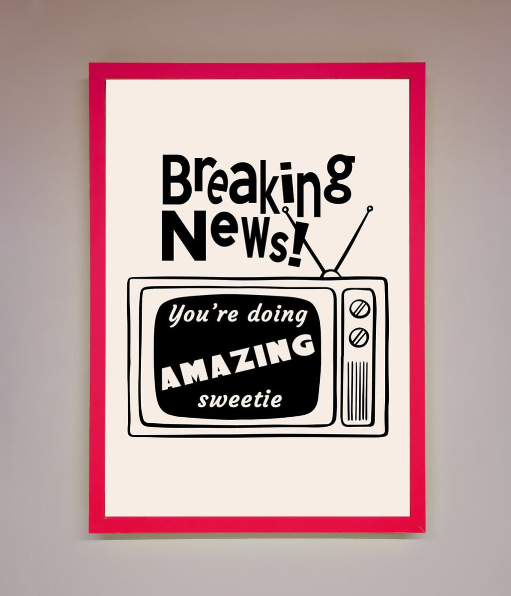 Breaking News Framed Poster
