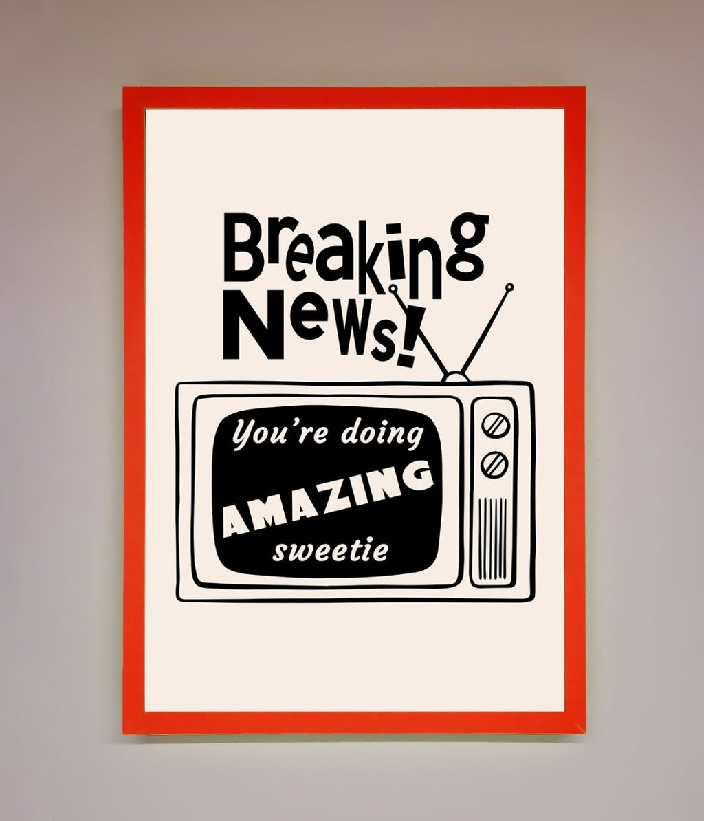 Breaking News Framed Poster