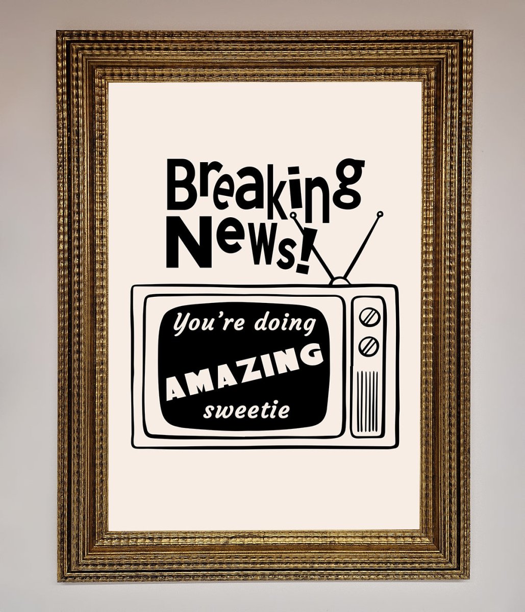 Breaking News Framed Poster