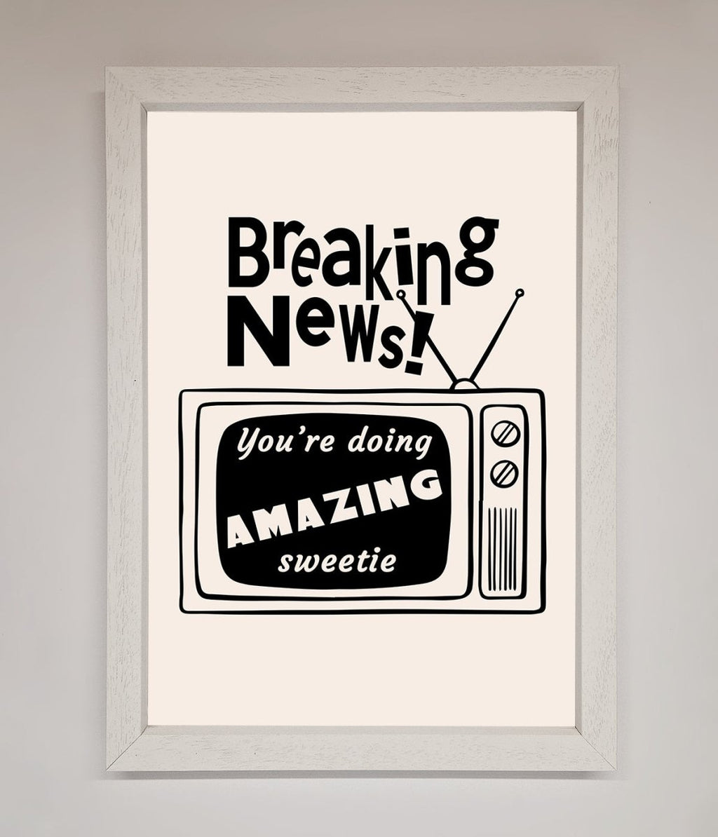 Breaking News Framed Poster
