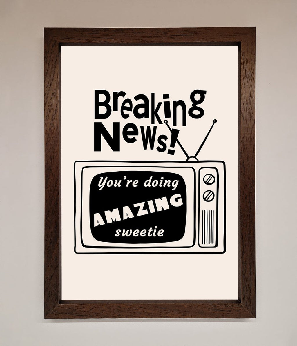 Breaking News Framed Poster