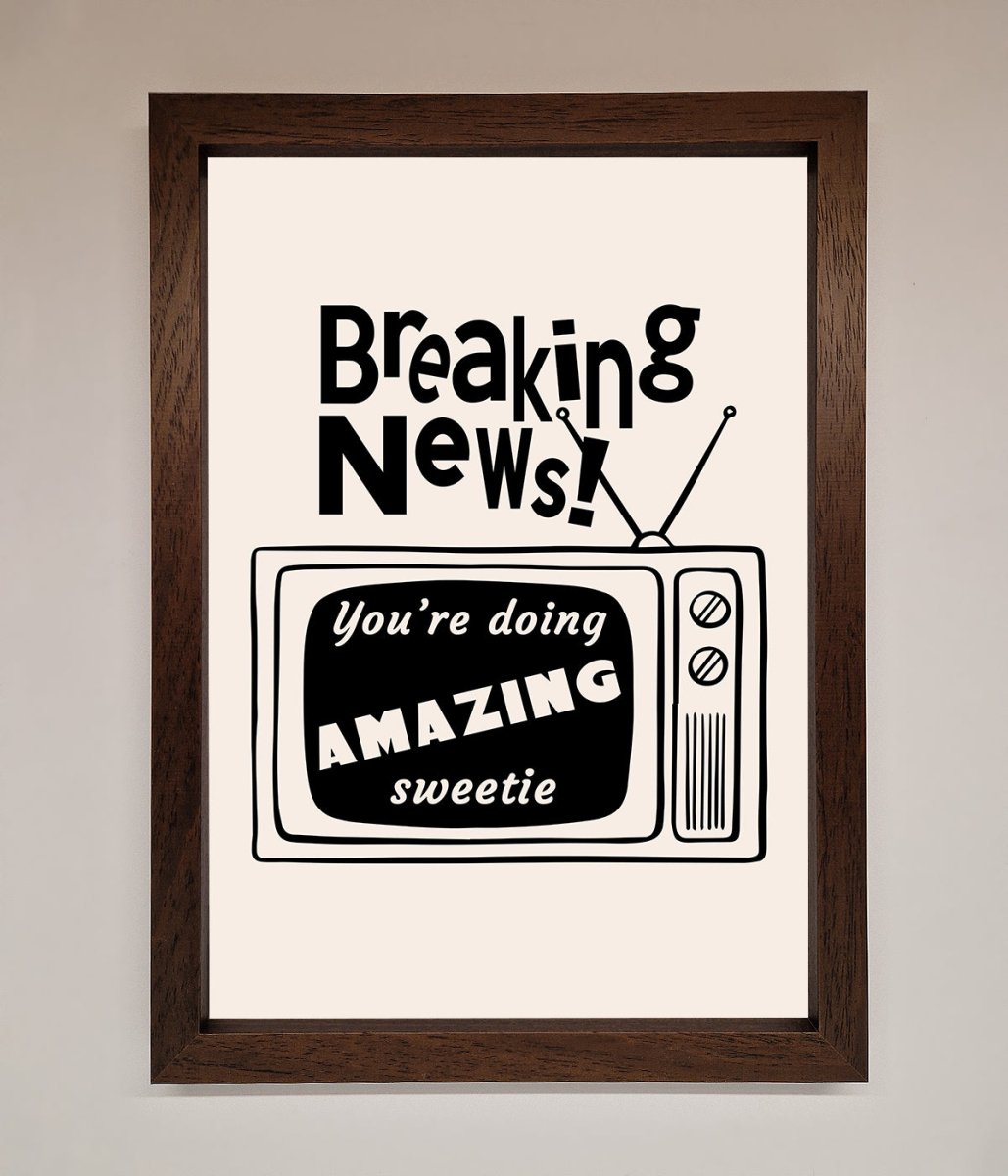 Breaking News Framed Poster