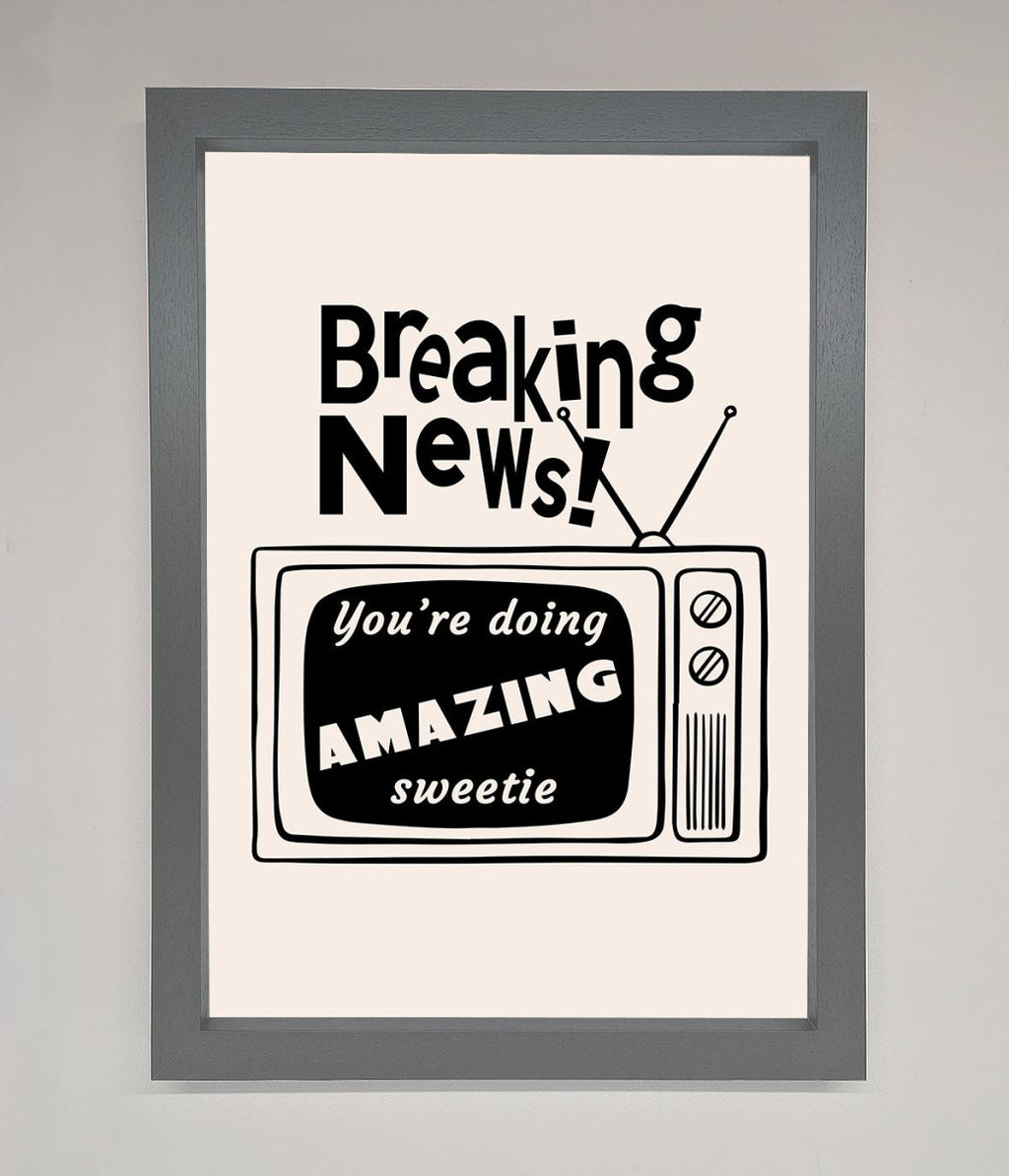 Breaking News Framed Poster