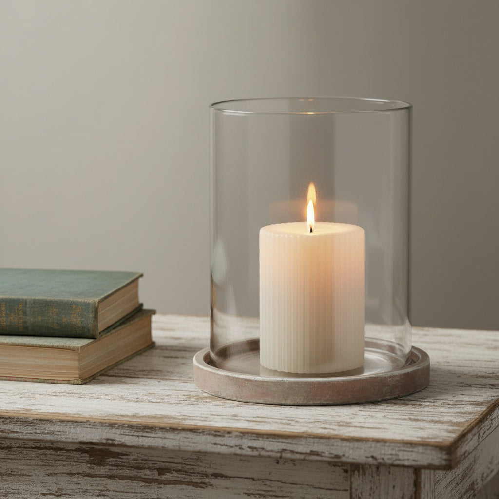 Handcrafted ceramic  lantern in rich earthy brown, Mediterranean design with artisanal details for cozy ambient lighting. by Sostter at brixbailey.com