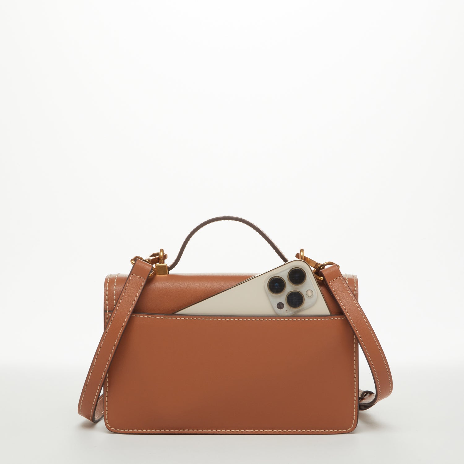Little Brown Leather Crossbody Bag