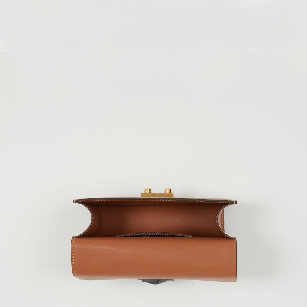 Little Brown Leather Crossbody Bag