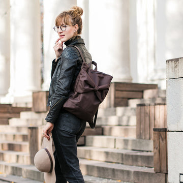 Waterproof Backpack - Brown Bow