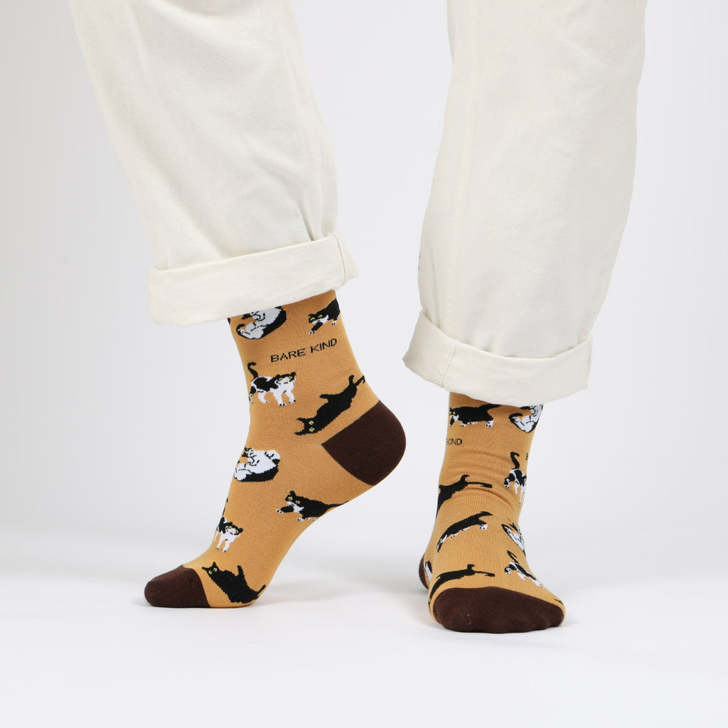 Save the Brown Cat Bamboo Socks