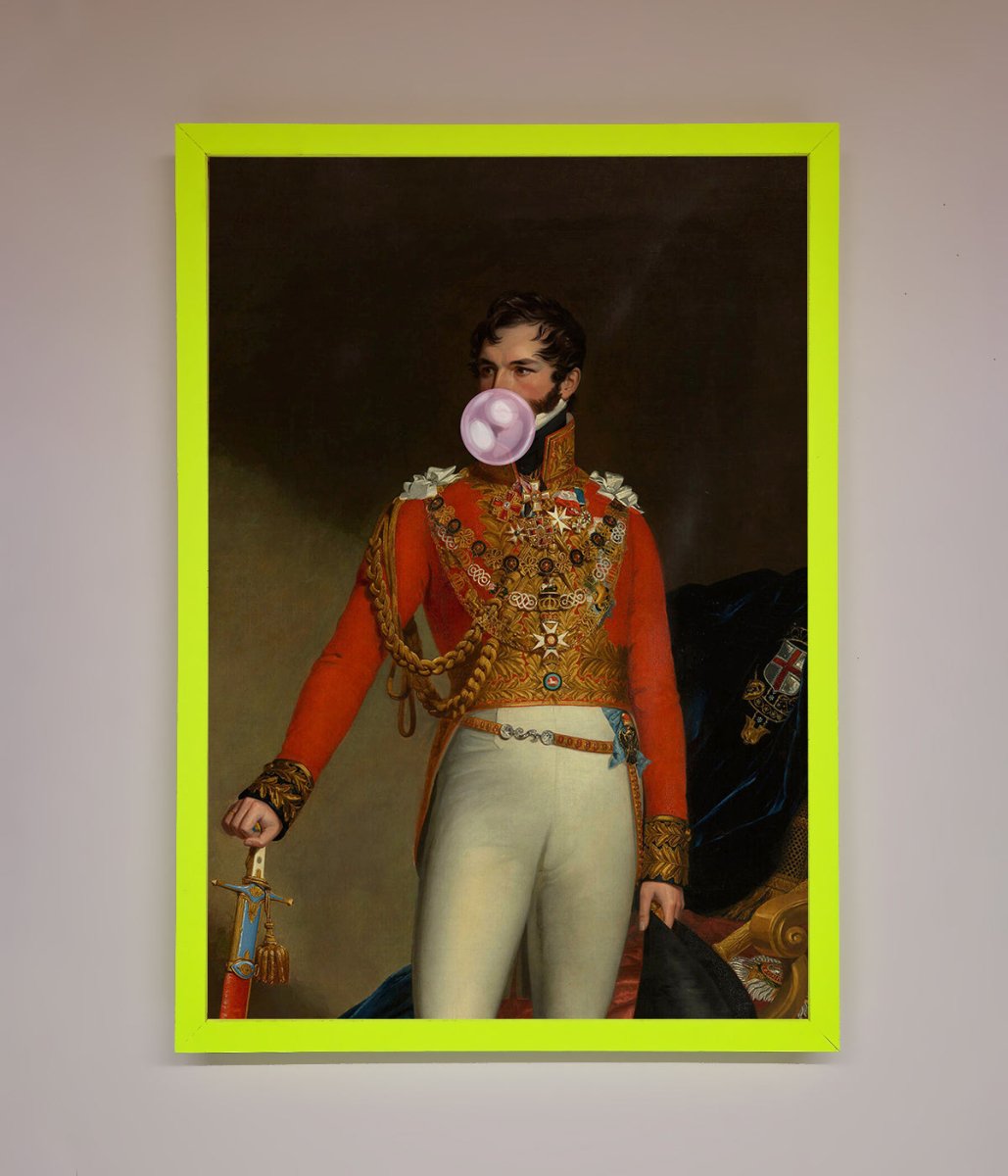 Bubble Gum Admiral Framed Wall Art