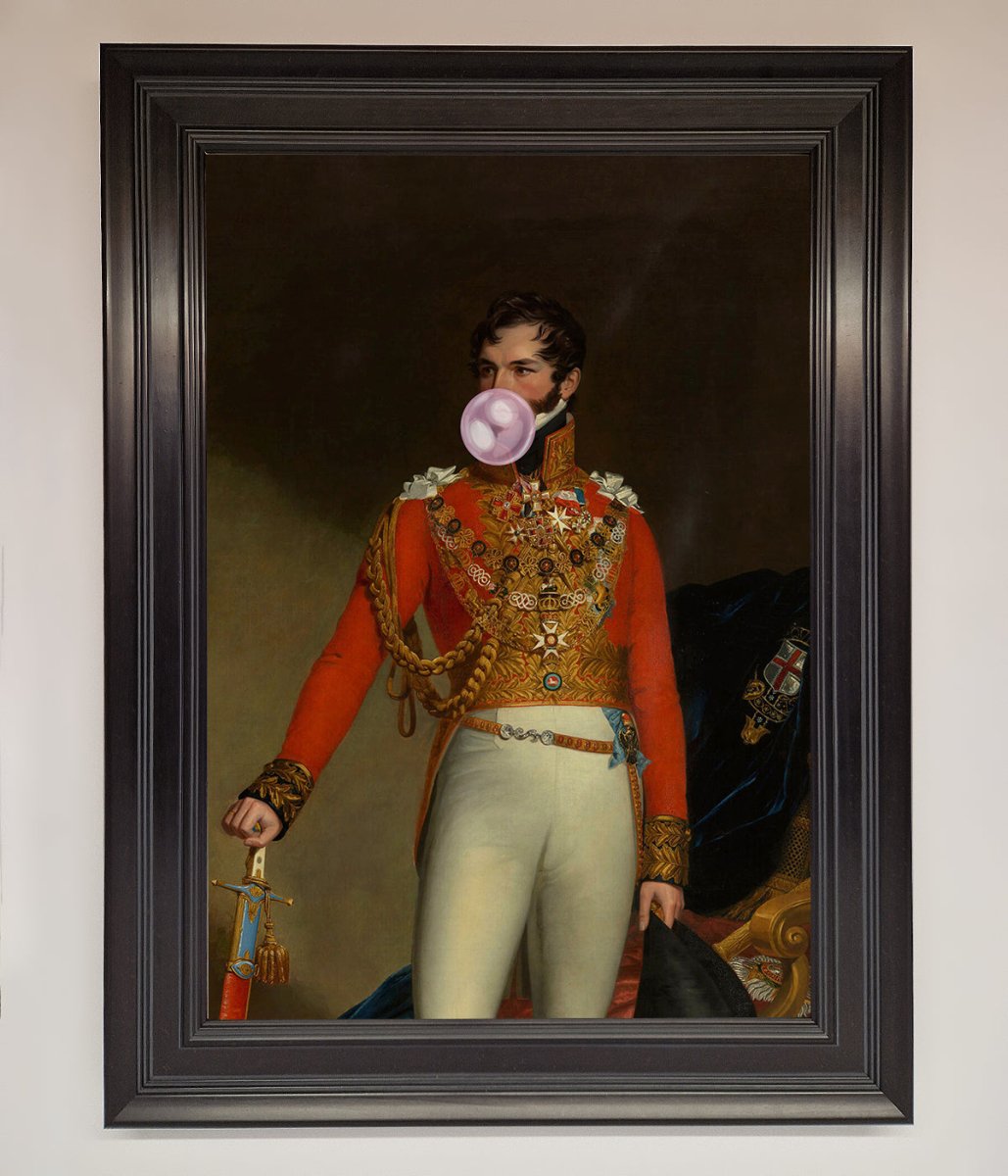 Bubble Gum Admiral Framed Wall Art