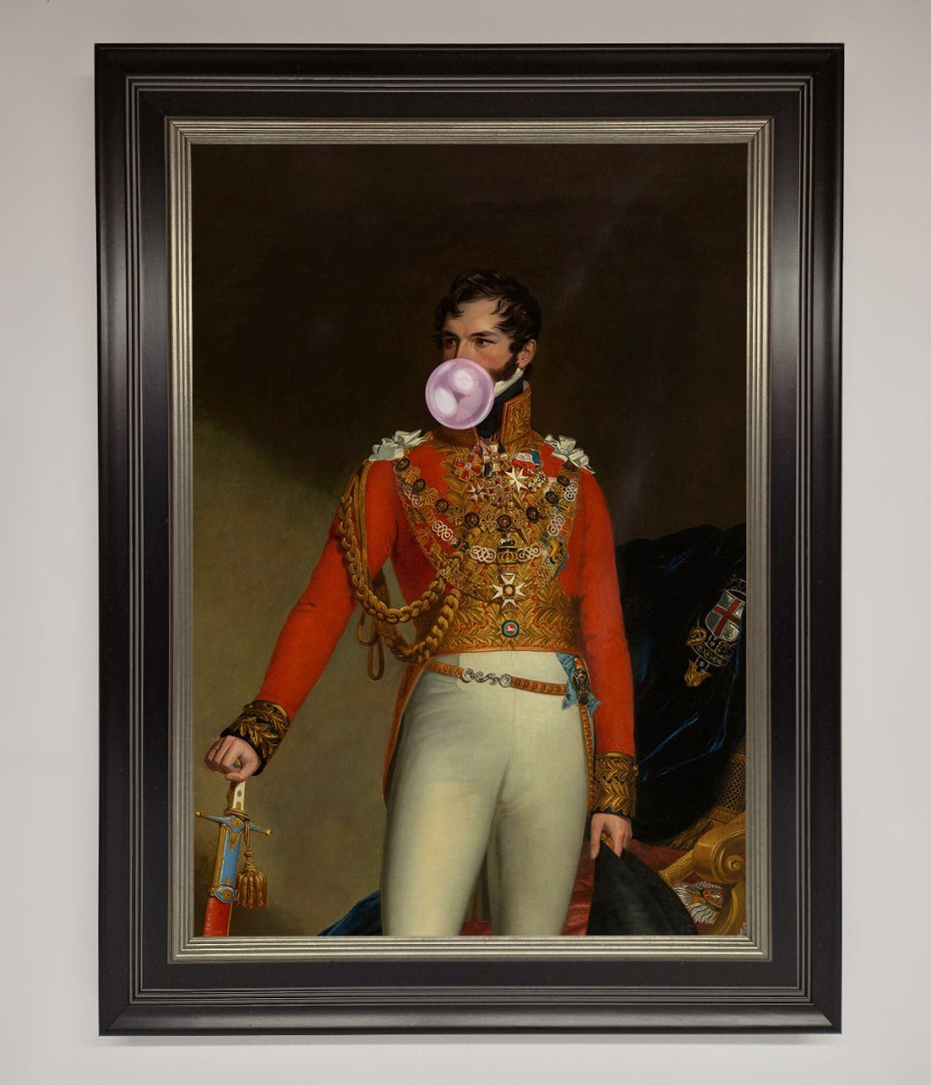 Bubble Gum Admiral Framed Wall Art