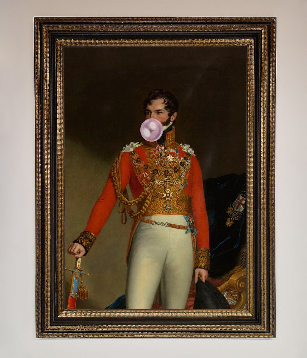 Bubble Gum Admiral Framed Wall Art