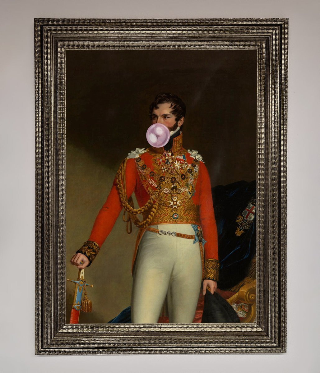 Bubble Gum Admiral Framed Wall Art