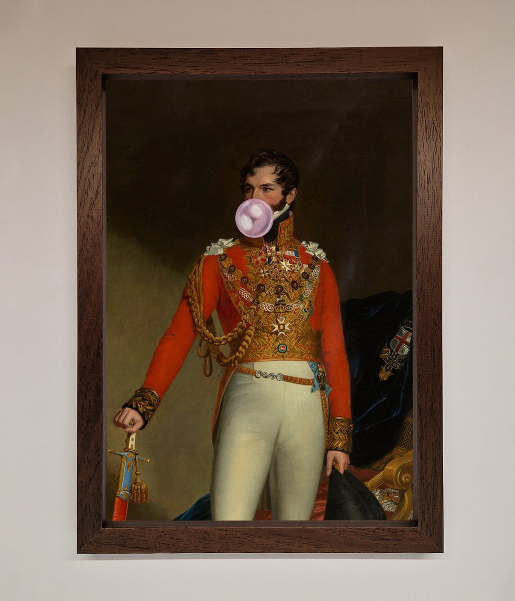 Bubble Gum Admiral Framed Wall Art