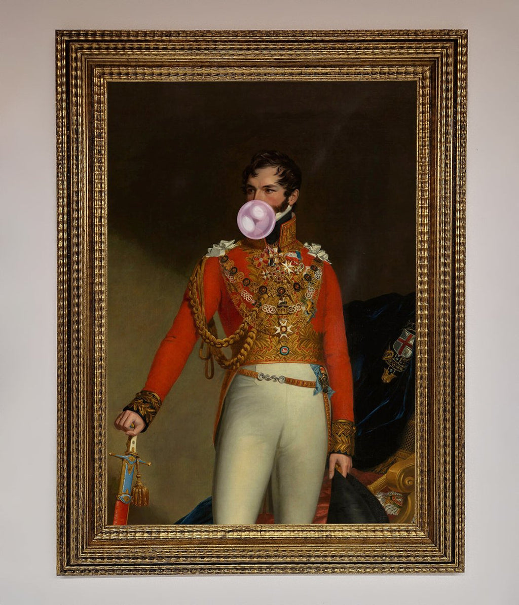 Bubble Gum Admiral Framed Wall Art