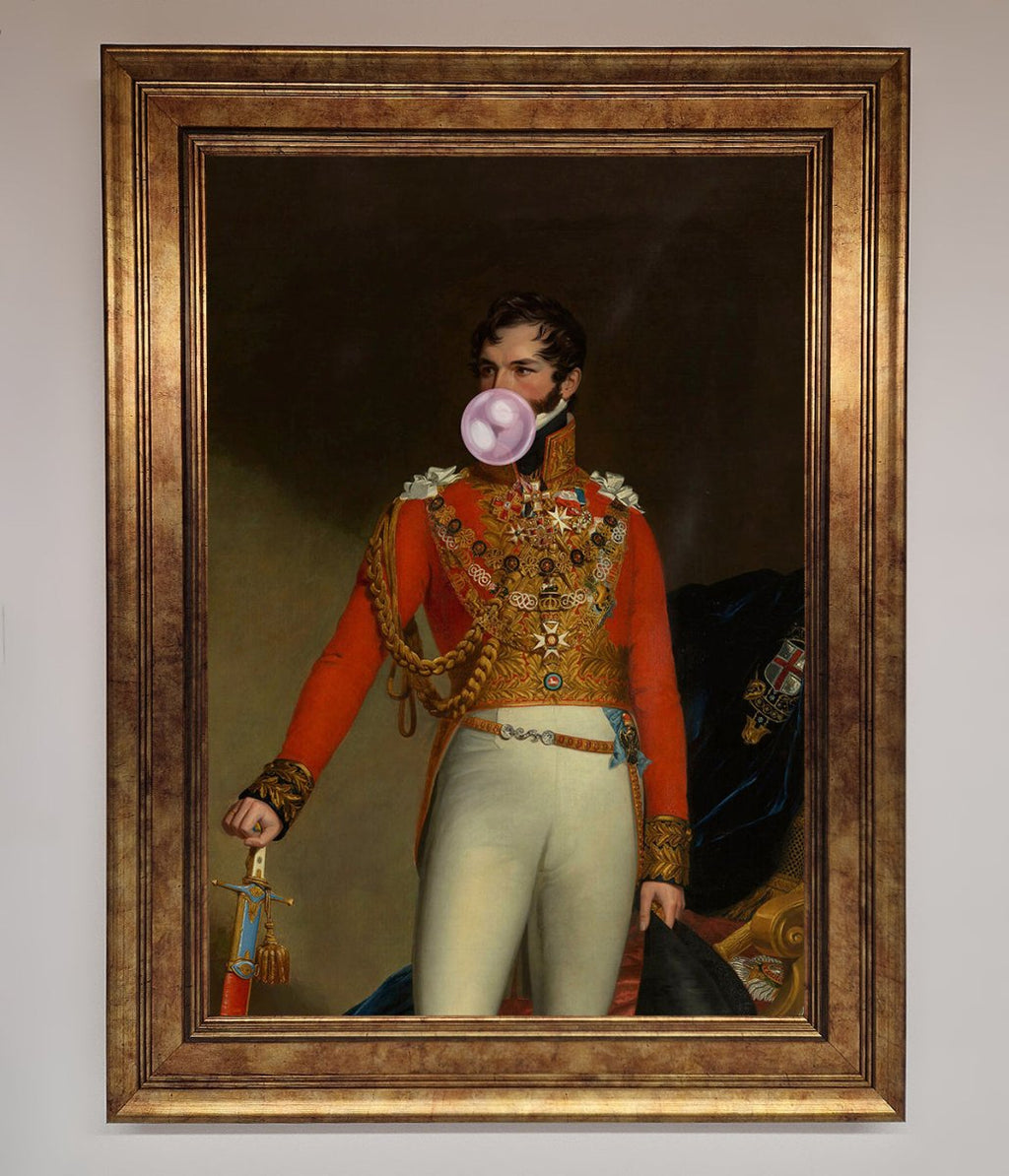 Bubble Gum Admiral Framed Wall Art