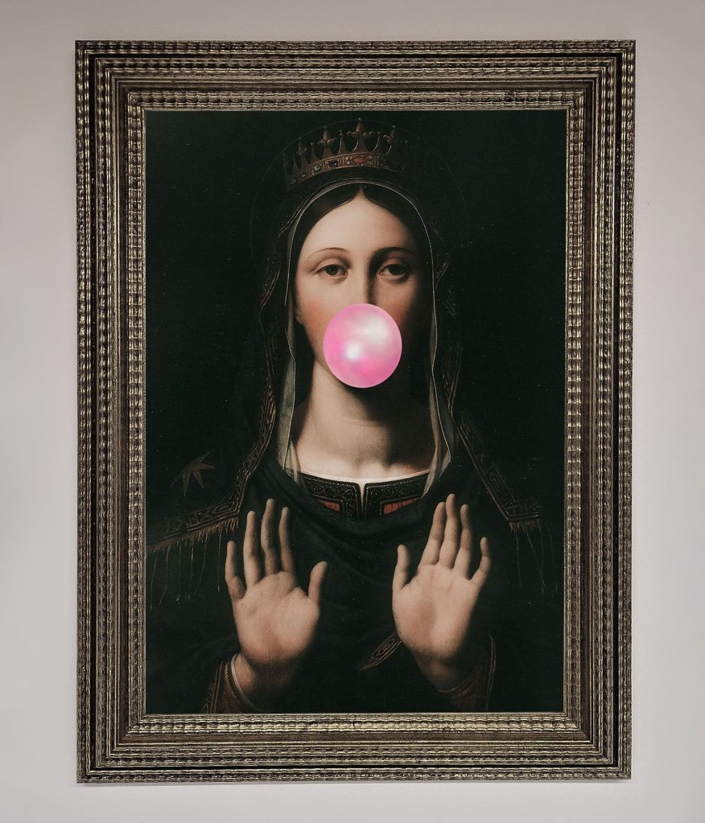 Bubble Gum Renaissance Framed Print
