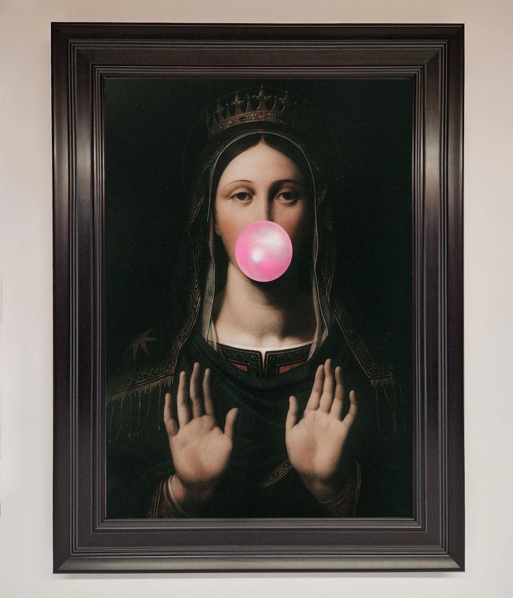 Bubble Gum Renaissance Framed Print