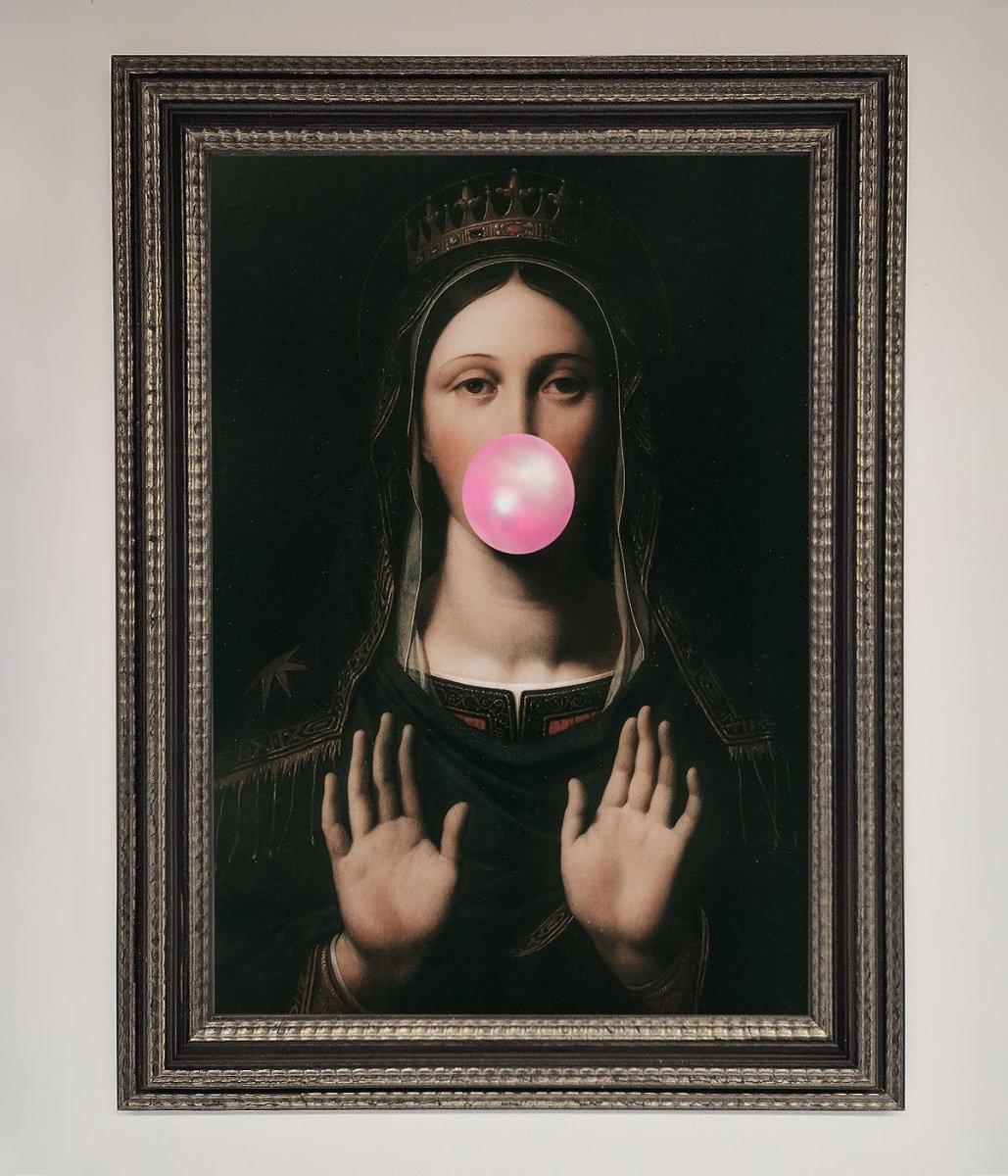 Bubble Gum Renaissance Framed Print