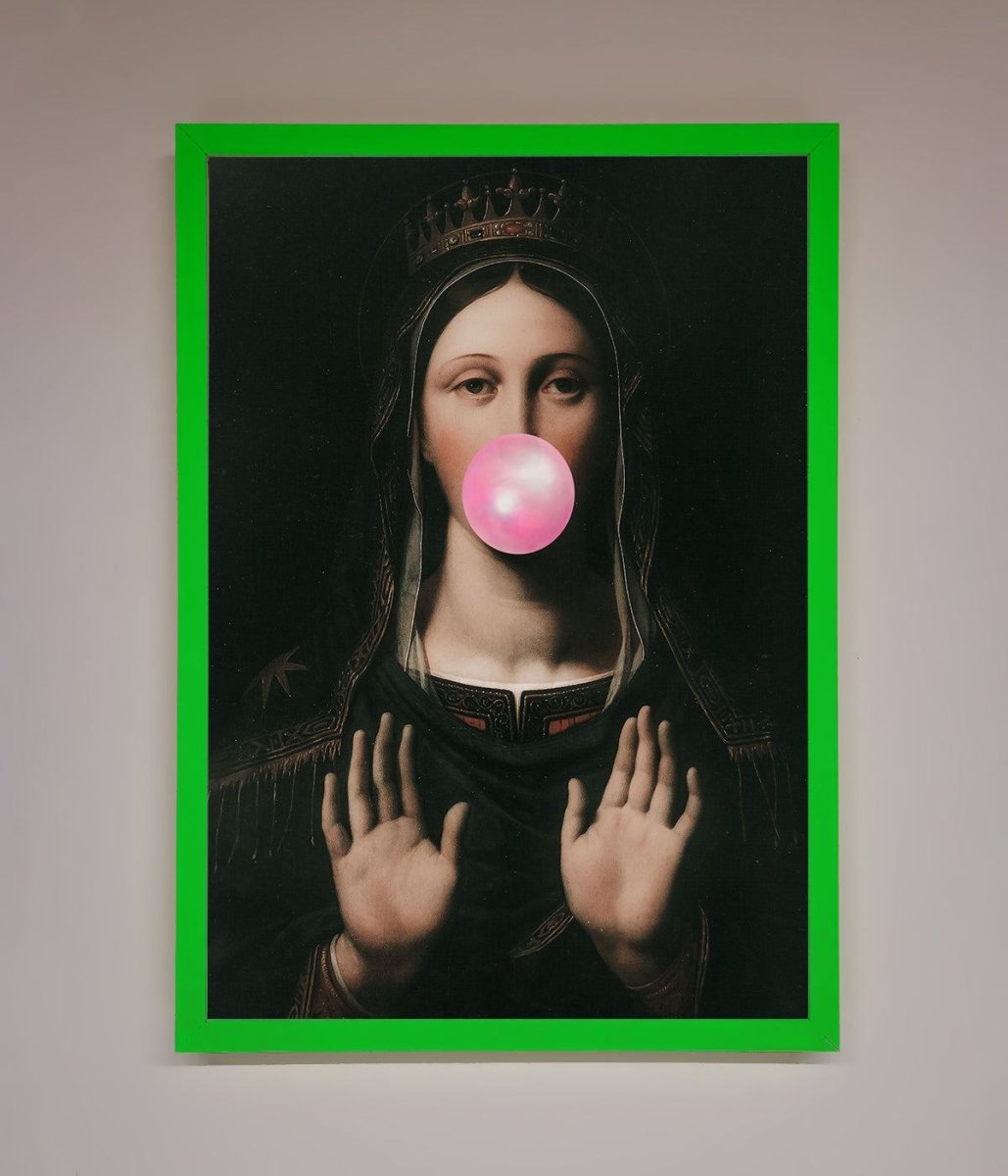 Bubble Gum Renaissance Framed Print