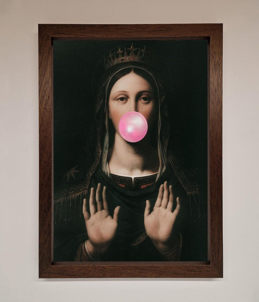 Bubble Gum Renaissance Framed Print
