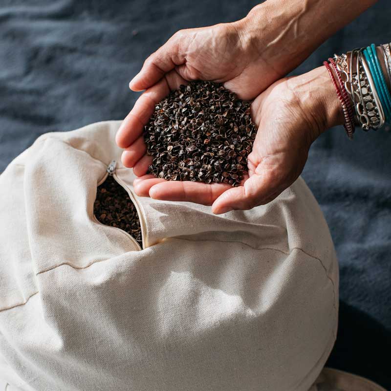 Natural Linen Meditation and Yoga Cushion