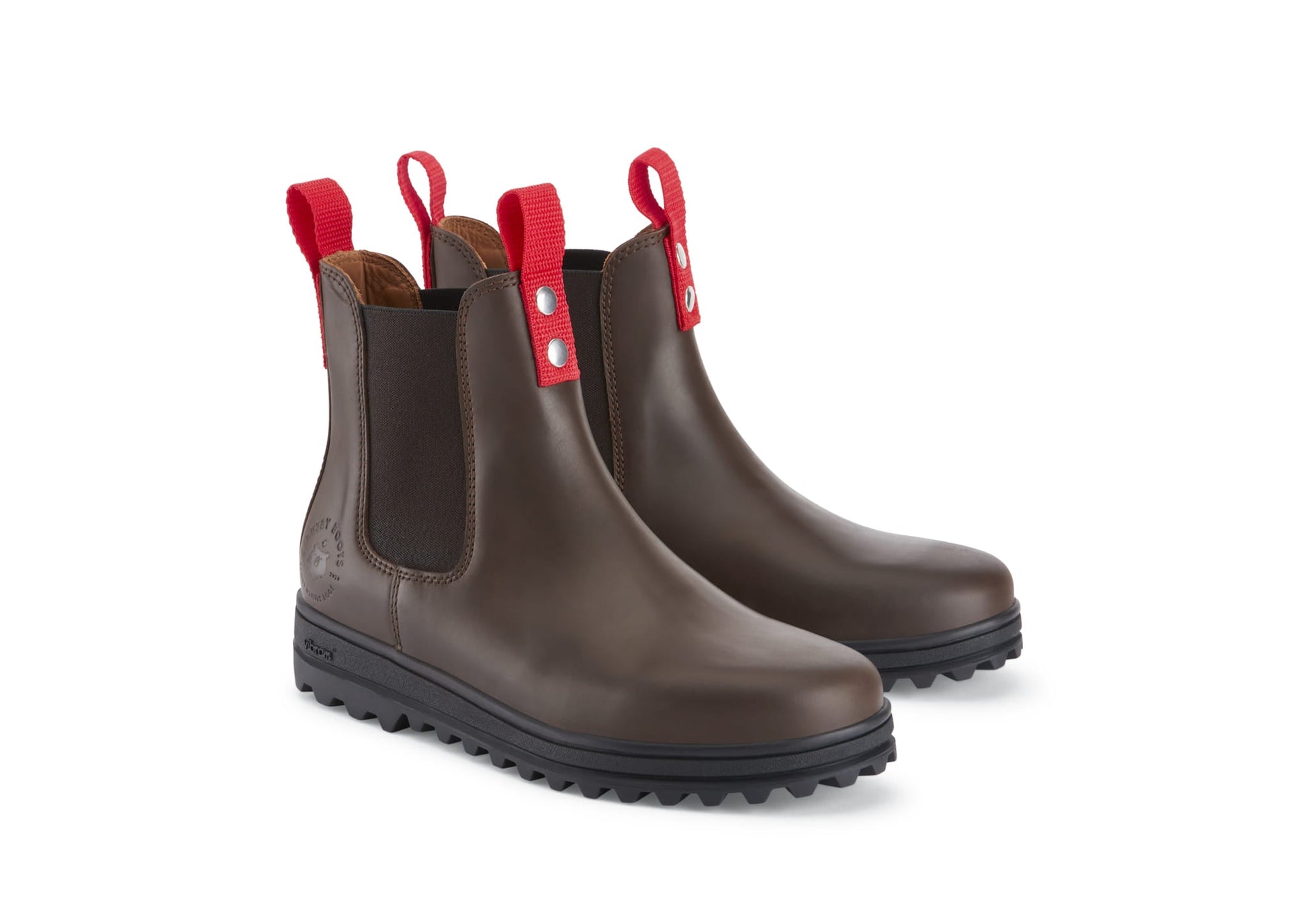 Women's Brown Leather Winter Chelsea Boot