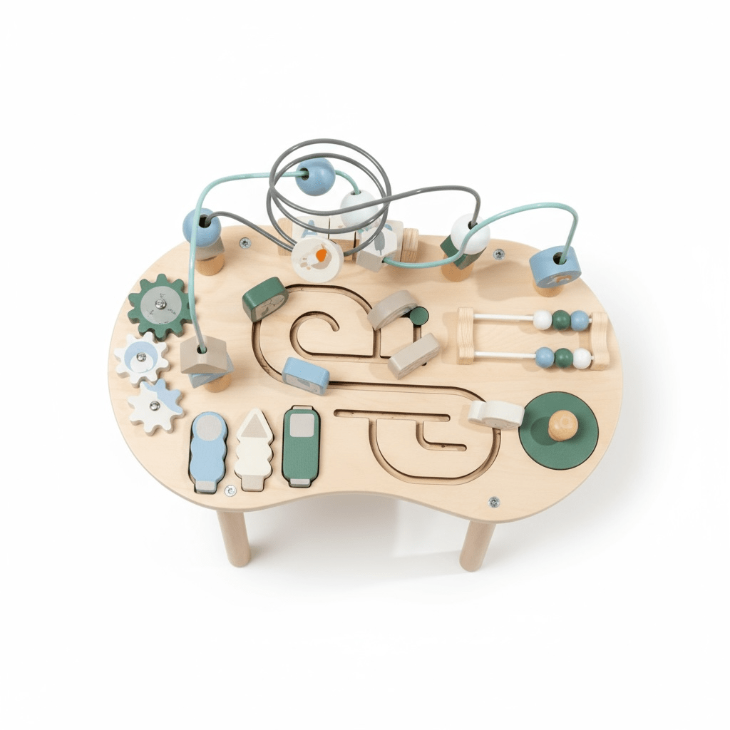 Busy Board Forest Edition Wooden Steering Wheel