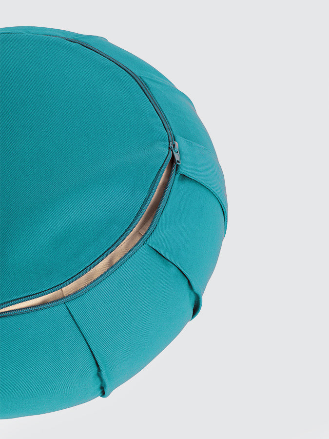 Yoga Studio GOTS Organic Cotton Crescent Lotus Zafu Buckwheat Cushion