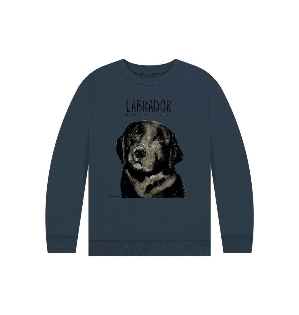Crumb Catcher in Chief – The Black Labrador Kids' Sweatshirt