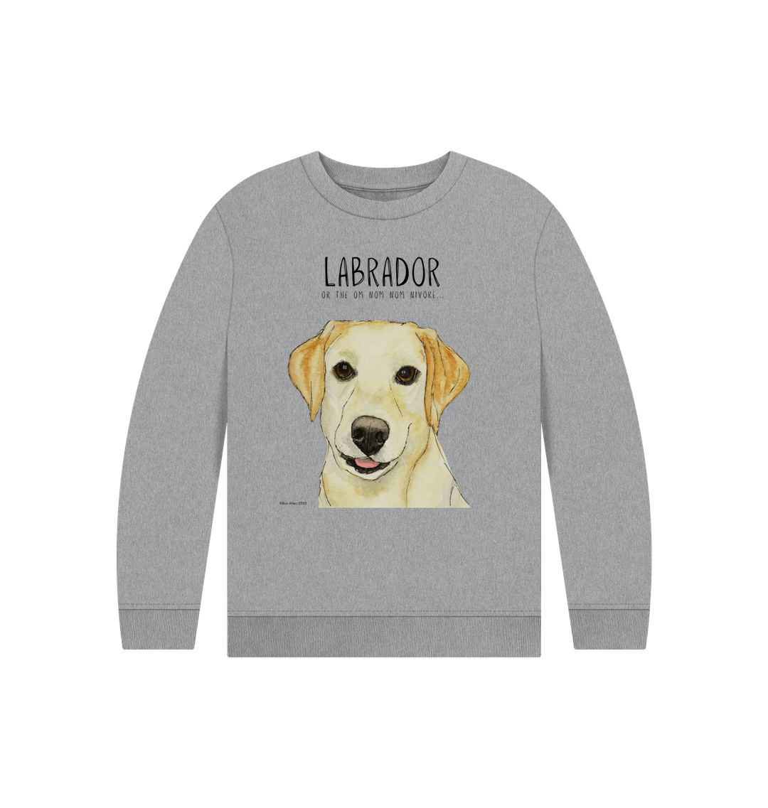 Crumb Catcher in Chief – The Yellow Labrador Kids' Sweatshirt