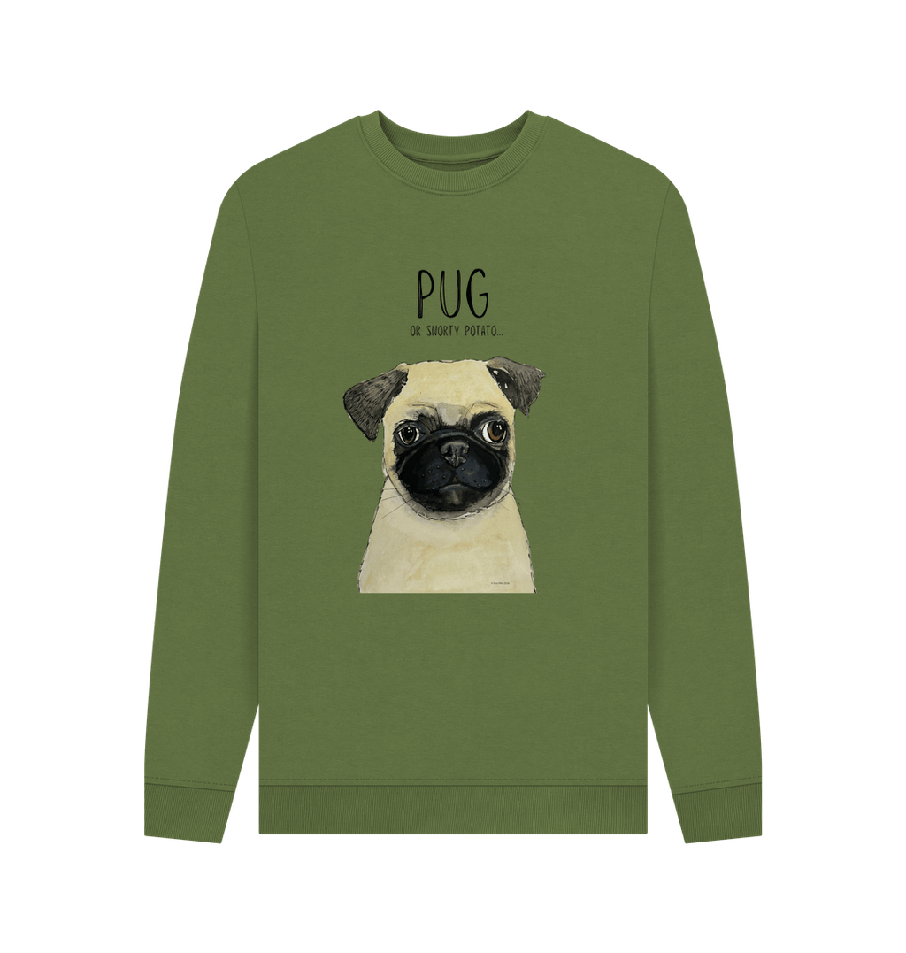 Pug or Snorty Potato? Men's Crew Neck Sweatshirt for Pug Lovers