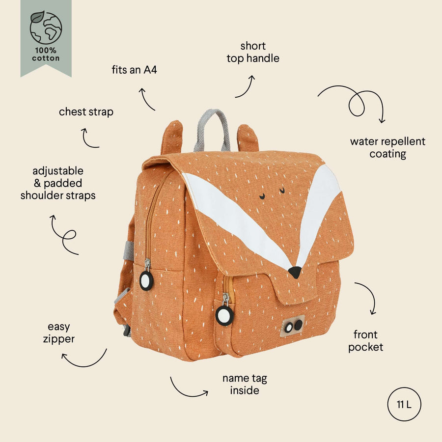 Charming Kids' Backpack – Durable, Adjustable & Spacious by Trixie Baby at brixbailey.com